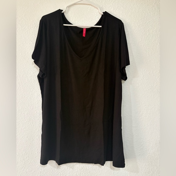 Ruby Ribbon Tops - Ruby Ribbon Scoop Neck Top in Black XXL NWT